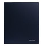 Папка на 2 кольцах BRAUBERG "Стандарт", 40 мм, черная, до 250 листов, 0,9 мм, 221618