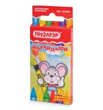 Восковые карандаши ПИФАГОР, 6 цветов, 222961