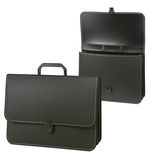 Портфель пластиковый BRAUBERG консул, А4, 370х280х120 мм, 2 отделения, черный, 223079