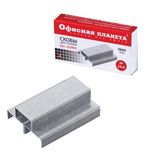 Скобы для степлера ОФИСНАЯ ПЛАНЕТА, №24/6, 1000 штук, 222005