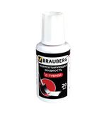Корректирующая жидкость BRAUBERG "Premium", 20 мл, с губкой, быстросохнущая, ярко-белая, 224090