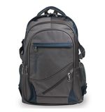 Рюкзак для школы и офиса BRAUBERG "MainStream 1", 35 л, размер 45х32х19 см, ткань, серо-синий, 224445