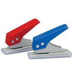 Дырокол KW-trio на 1 отверстие, до 12 листов, ассорти (красный, синий, зеленый), -921