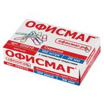 Скрепки ОФИСМАГ, 28 мм, цветные, 100 шт., в картонной коробке, Россия, 225210