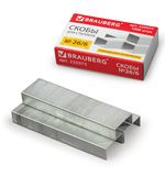 Скобы для степлера BRAUBERG, №26/6, 1000 штук, 225973