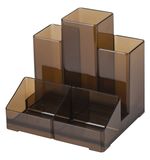 Подставка-органайзер BRAUBERG-CONTRACT, 109х95х101,5 мм, 5 отделений, тонированная, 230994