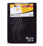 Доска-планшет BRAUBERG "Black Jack", с верхним прижимом, А4, 22,6х31,5 см, картон/ламинированная бумага, 232236