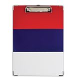 Доска-планшет BRAUBERG "Flag" с верхним прижимом, А4, 22,6х31,5 см, российский флаг, картон/ламинированная бумага, 232235