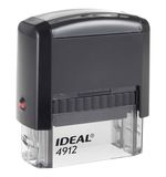 Оснастка для штампа, оттиск 47х18 мм, синий, TRODAT IDEAL 4912 P2, подушка, корпус черный, 125420
