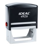 Оснастка для штампа, оттиск 75х38 мм, синий, TRODAT IDEAL 4926 P2, подушка, корпус черный, 125432