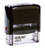 Оснастка для штампа, оттиск 58х22 мм, синий, TRODAT IDEAL 4913 P2, подушка, корпус черный, 125423