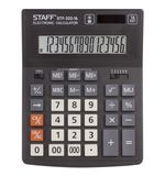 Калькулятор STAFF PLUS настольный STF-333, 16 разрядов, двойное питание, 200x154 мм, 250417