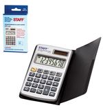Калькулятор STAFF карманный металлический STF-1008, 8 разрядов, двойное питание, 103х62 мм, 250115