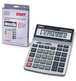 Калькулятор STAFF настольный металлический STF-1712, 12 разрядов, двойное питание, 200х152 мм, 250121