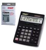 Калькулятор STAFF настольный STF-2512, 12 разрядов, двойное питание, 170х125 мм, 250136