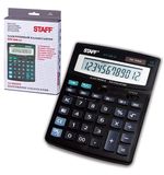 Калькулятор STAFF настольный STF-888-12, 12 разрядов, двойное питание, 200х150 мм, 250149