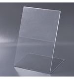 Держатель для ценника BRAUBERG, А6, вертикальный, 105х150 мм, настольный, односторонний, оргстекло, в защитной пленке, 290414