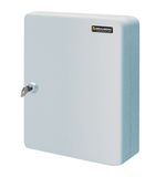 Шкафчик (Ключница) на 90 ключей BRAUBERG, 300х240х80 мм, с замком, +90 брелоков, серый, 290339