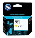 Картридж струйный для плоттера HP (CZ132A) DesignJet T120/T520, №711, желтый, оригинальный
