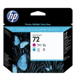 Головка печатающая для плоттера HP (C9383A) Designjet T610/795/1100 и др,. №72, пурпурная и голубая, оригинальная