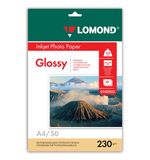 Фотобумага LOMOND для струйной печати, А4, 230 г/м2, 50 л., односторонняя глянцевая, 0102022
