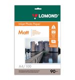 Фотобумага LOMOND для струйной печати, A4, 90 г/м2, 100 л., односторонняя матовая, 0102001