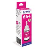 Чернила EPSON (C13T66434A) для СНПЧ EpsonL100/L110/L200/L210/L300/L456/L550, пурпурные, оригинальные
