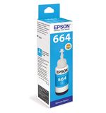Чернила EPSON (C13T66424A) для СНПЧ Epson L100/L110/L200/L210/L300/L456/L550, голубые, оригинальные