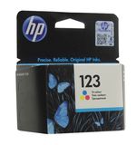 Картридж струйный HP (F6V16AE) Deskjet 2130, №123, цветной, оригинальный, ресурс 100 стр.