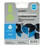 Картридж струйный CACTUS (CS-CD972) для HP Officejet 6000/6500/7000, голубой, 11 мл