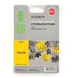 Картридж струйный CACTUS (CS-CLI451Y) для CANON Pixma iP7240, желтый