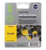Картридж струйный CACTUS (CS-EPT1294) для EPSON Stylus B42WD/BX305W/BX625WD, желтый
