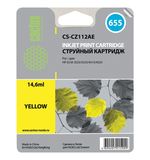 Картридж струйный CACTUS (CS-CZ112AE) для HP Deskjet I3525/5525/4515/4525, желтый, 14,6 мл