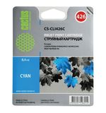 Картридж струйный CACTUS (CS-CLI426C) для CANON Pixma MG5140/MG5240/MG6140/MG8140, голубой