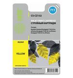 Картридж струйный CACTUS (CS-CZ132) для плоттеров HP DesignJet T120/T520, желтый, 26 мл
