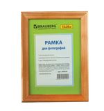 Рамка 15х20 см, дерево, багет 18 мм, BRAUBERG "HIT", канадская сосна, стекло, подставка, 390020