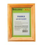 Рамка 10х15 см, дерево, багет 18 мм, BRAUBERG "HIT", канадская сосна, стекло, подставка, 390019