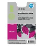 Картридж струйный CACTUS (CS-CZ131) для плоттеров HP DesignJet T120/T520, пурпурный, 26 мл