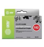 Картридж струйный CACTUS (CS-PFI102BK) для CANON iPF500/510/F600/605/650/700, черный, 130 мл