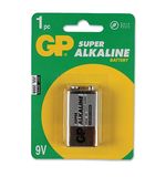 Батарейка GP (Джи-Пи) Alkaline 9V (6LR61, 1604A), в блистере, 9 В, 1604A-BC1