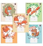 Тетрадь 18 листов, клетка, обложка мелованный картон, блок офсет белый, "Cute Fox" BRAUBERG, 402992