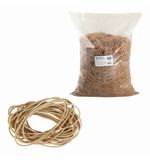 Резинки для денег BRAUBERG, 10 кг, натуральный цвет, натуральный каучук, 440100