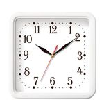 Часы настенные TROYKA 81810835, квадрат, белые, белая рамка, 26х26х3,5 см