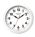 Часы настенные TROYKA 11110118, круг, белые, белая рамка, 29х29х3,5 см