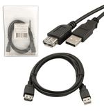 Кабель-удлинитель USB 2.0, 1,8 м, DEFENDER, M-F, для подключения периферии, 87456
