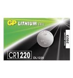 Батарейка GP Lithium, CR1220, литиевая, 1 шт., в блистере (отрывной блок), CR1220RA-7C5