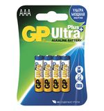 Батарейки GP Ultra Plus, AAA (LR03, 24А), алкалиновые, 4 шт., в блистере, 24AUP-2CR4