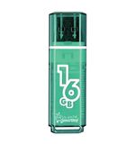 Флэш-диск 16 GB, SMARTBUY Glossy, USB 2.0, зеленый, SB16GBGS-G