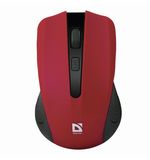 Мышь беспроводная DEFENDER Accura MM-935, 3 кнопки + 1 колесо-кнопка, оптическая, красная, 52937