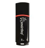Флэш-диск 8 GB, SMARTBUY Crown, USB 2.0, черный, SB8GBCRW-K